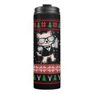 Barman Ugly Christmas Sweater Thermal Tumbler