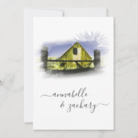 *~* Barn American Flag RSVP  QR AR19 Wedding