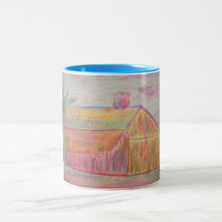 Barn Art Two-Tone Coffee Mug