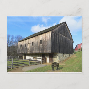 Barn At The Carroll County Farm Museum Postcard
