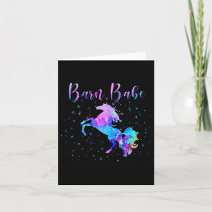 Barn Babe Funny Horse Owner Equestrian Rider Girls Card