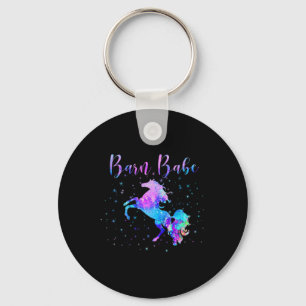 Barn Babe Funny Horse Owner Equestrian Rider Girls Key Ring