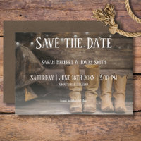 Barn & Boots Rustic Cowboy Western Wedding
