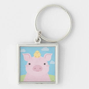 Barn Buddies - Piglet & Chick Key Ring