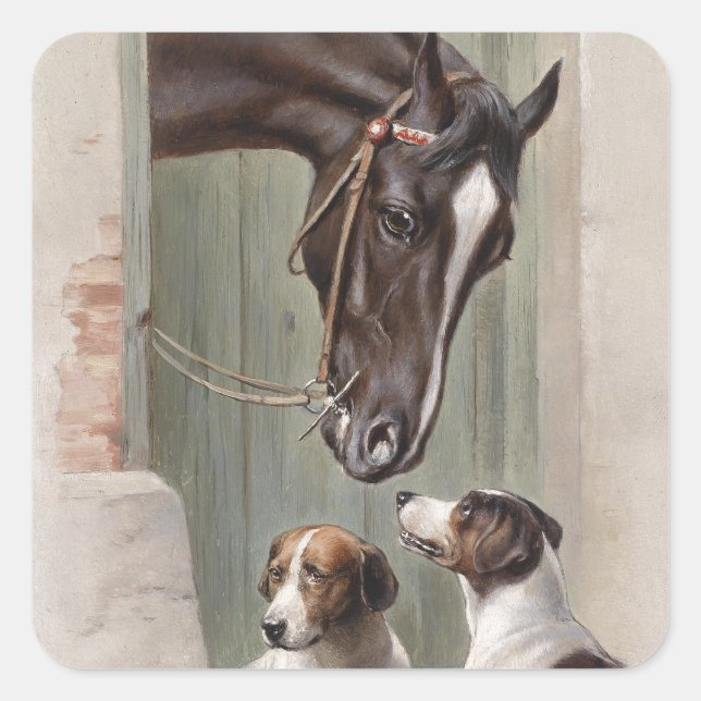 Barn Buddies Square Sticker (Front)