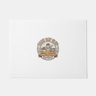 Barn Cat Club Cat Farmer Farm Animal Mashup Cat Vi Doormat