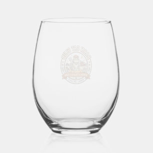 Barn Cat Club Cat Farmer Farm Animal Mashup Cat Vi Stemless Wine Glass
