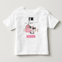 Barn Cow Print 2nd Birthday T-Shirt