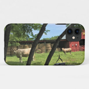 Barn & Cows, Rural North Carolina Canvas Print Mou iPhone 11 Case