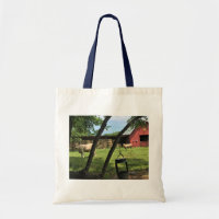 Barn & Cows, Rural North Carolina Canvas Print Mou