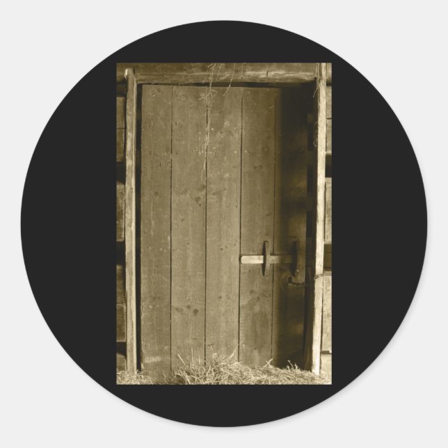 Barn Door Folk Park Tint Vertical Sticker  (Front)