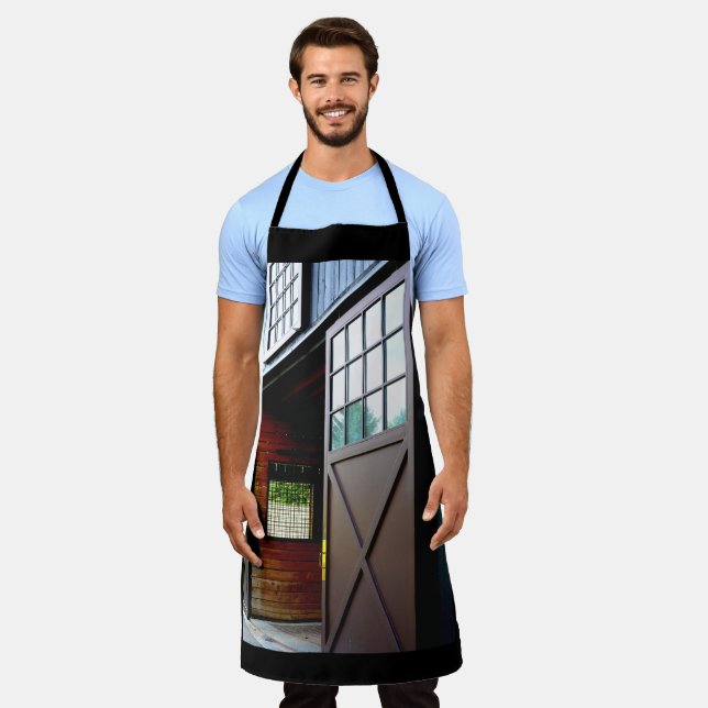 Barn Door Perspective Apron (Worn)