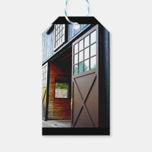 Barn Door Perspective Gift Tags