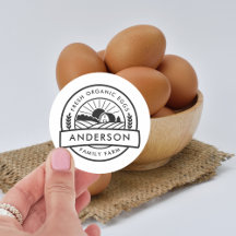 Barn Family Farm Farmer Round Decorative