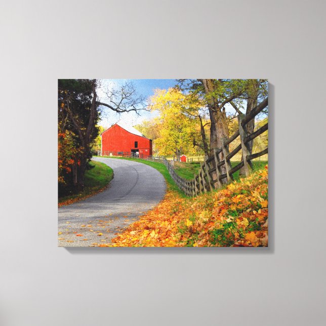 Barn in Fall Canvas Print (Front)