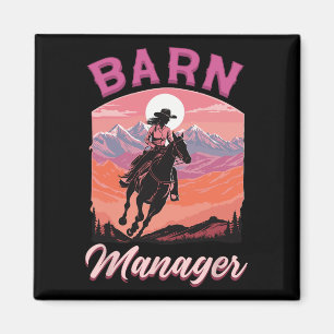 Barn Manager I Equestrian Pony Horse Fan Magnet