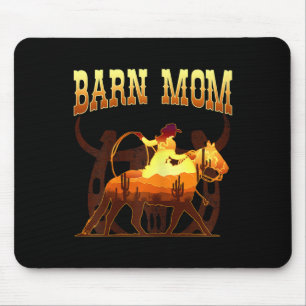 Barn Mum I Equestrian Horse Fan  Mouse Pad