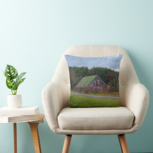 Barn on a Cloudy Day Cushion