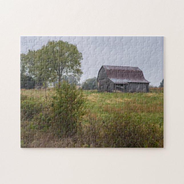 Barn On A Hill Jigsaw Puzzle (Horizontal)