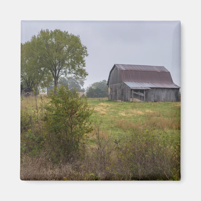 Barn On A Hill Magnet (Front)