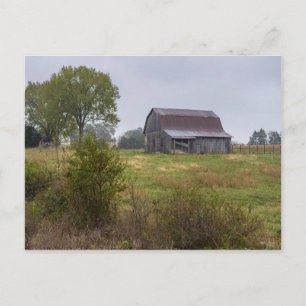 Barn On A Hill Postcard