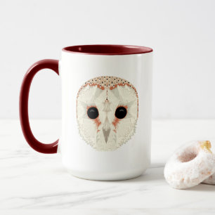 Barn Owl 15oz. Mug Dark Red