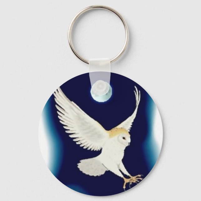 barn-owl-1 key ring (Front)
