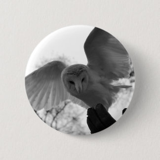 Barn Owl 6 Cm Round Badge