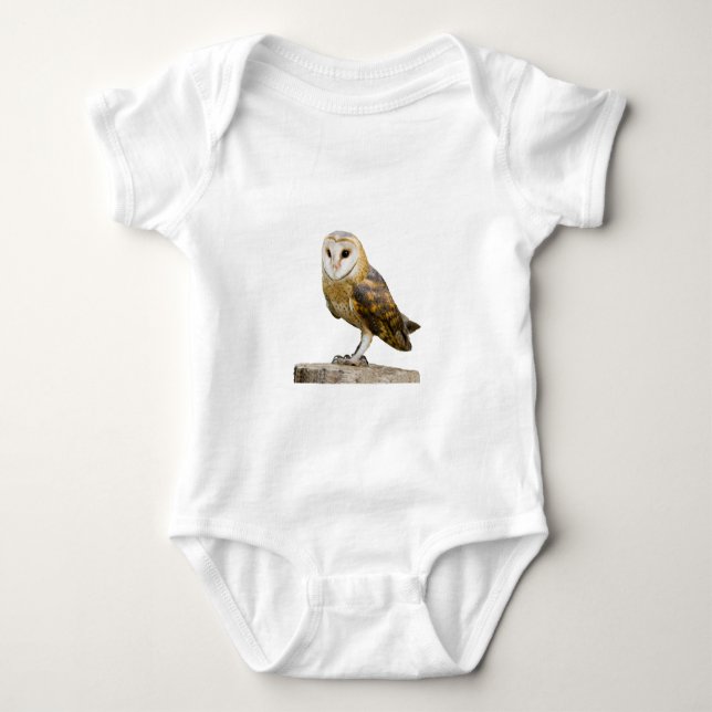 Barn Owl Baby Bodysuit (Front)