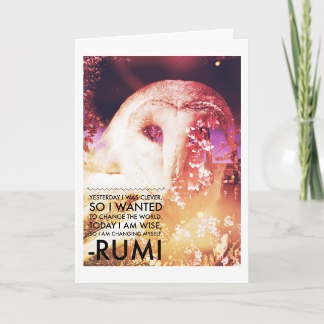 Barn Owl Beautification Card (Front)