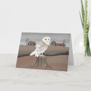 Barn Owl Card