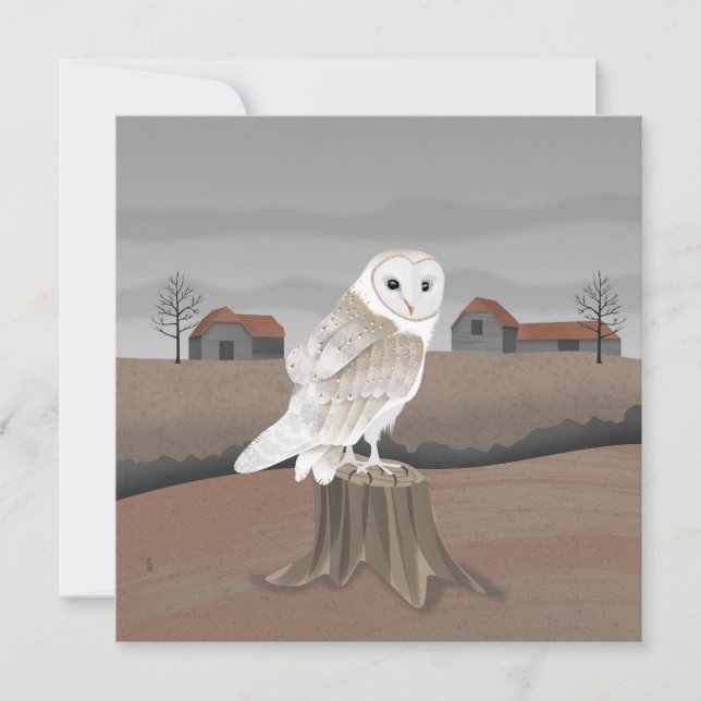Barn Owl Card (Front)