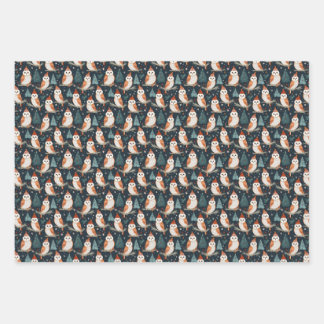 Barn Owl Christmas Wrapping Paper