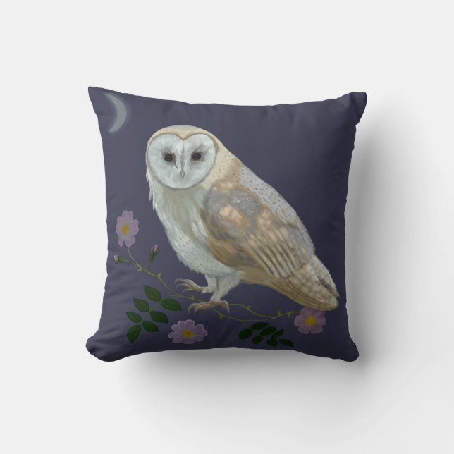 Barn Owl Cushion (Front)