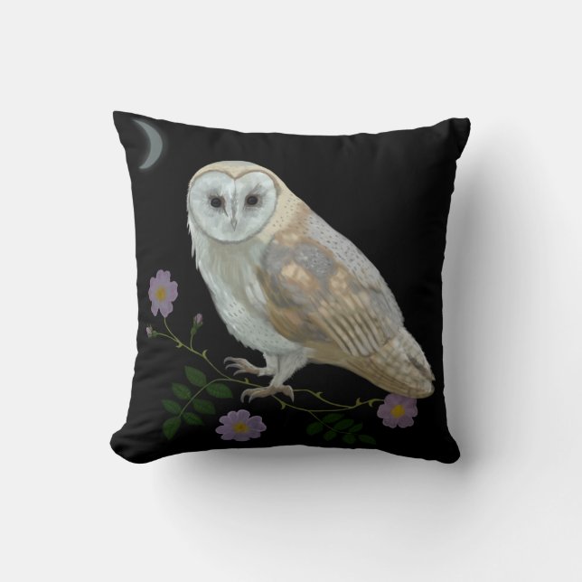 Barn Owl Cushion (Front)