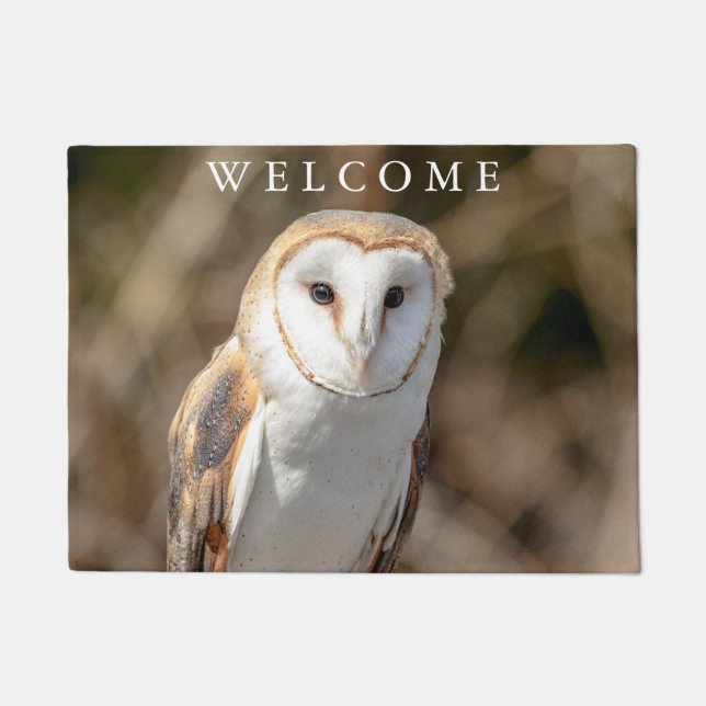 Barn Owl Doormat (Front)