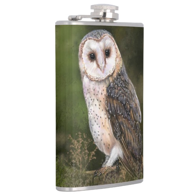 Barn Owl Flask (Right)