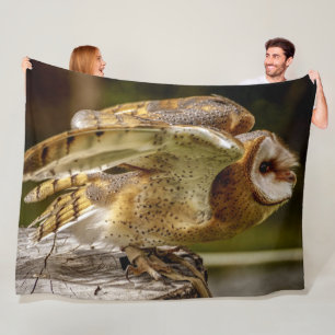 BARN OWL FLEECE BLANKET