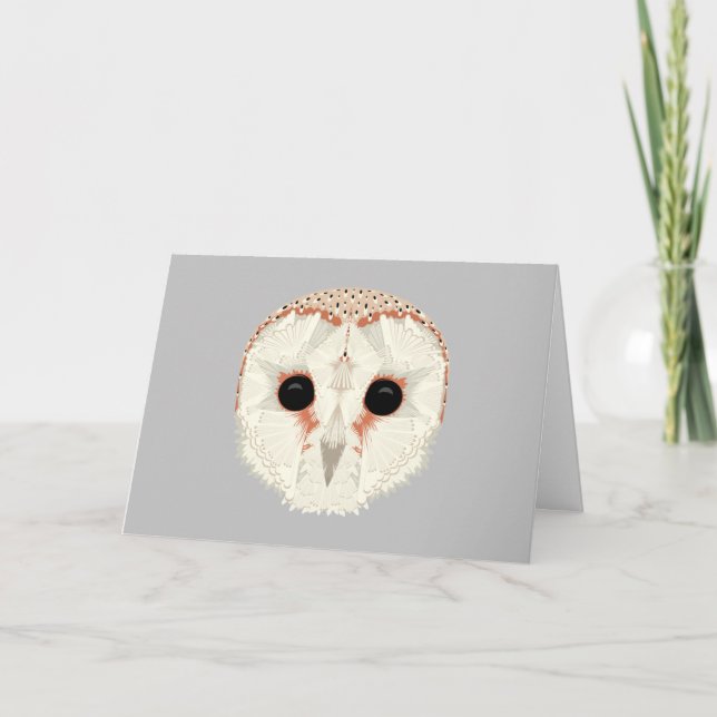 Barn Owl Greeting Card (Front)