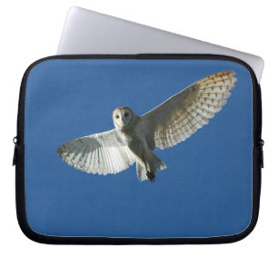 Barn Owl in Daytime Flight Laptop Sleeve