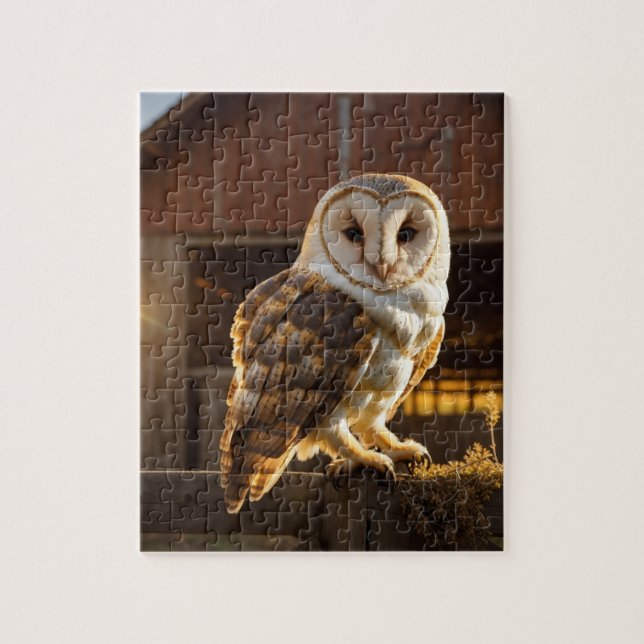 Barn Owl Jigsaw Puzzle (Vertical)