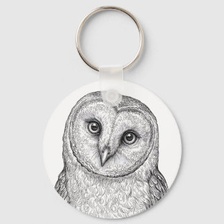 Barn Owl Keychain Print