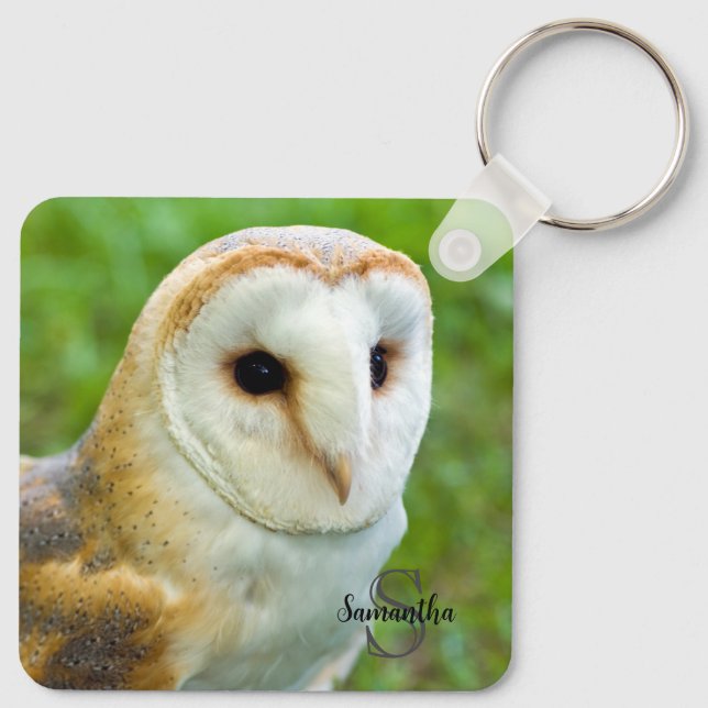 Barn Owl Keyring (Back)
