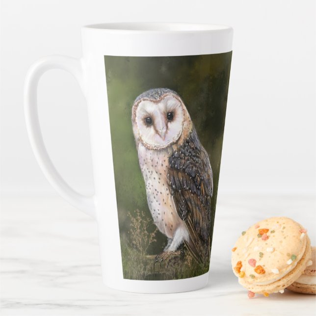 Barn Owl Latte Mug (In Situ)