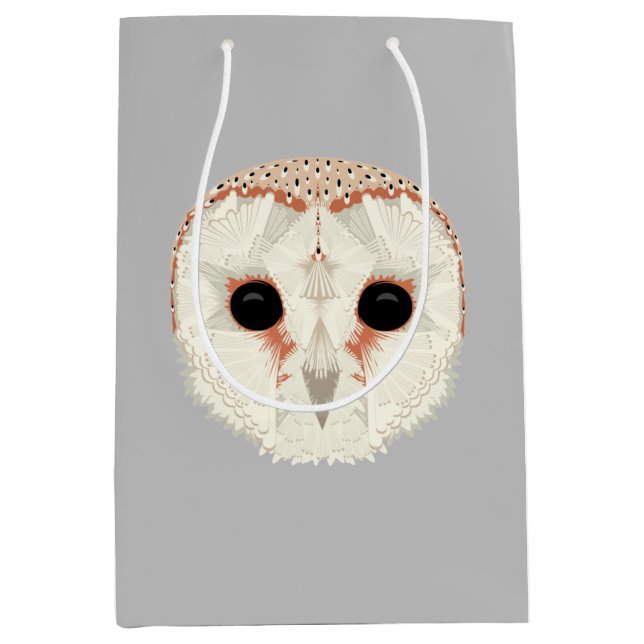 Barn Owl Medium Gift Bag (Front)