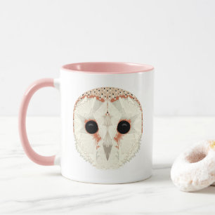 Barn Owl Mug Pink