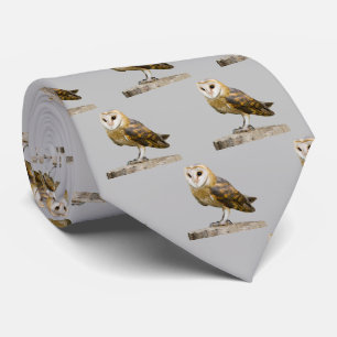 Barn Owl Neck Tie