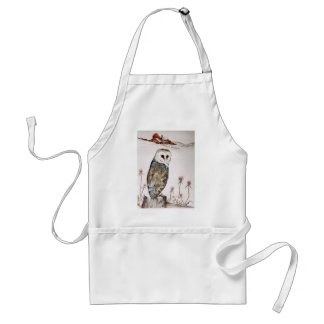Barn Owl on the hunt Standard Apron