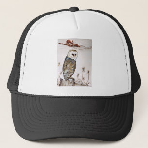 Barn Owl on the hunt Trucker Hat