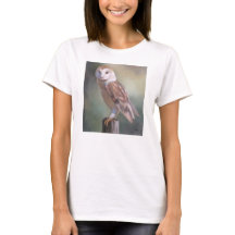 "Barn Owl Painting women's tee